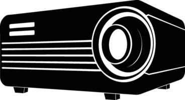 Lesson projector icon, simple style vector