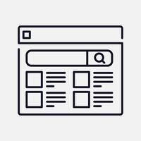 Understand Flowcharts with Icon for Efficient Search and Results Page Design vector