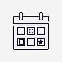 Appointment and Date Icon for Event Scheduling vector