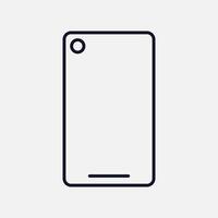 Mobile Phone Icon for Easy Device Interaction and Access vector
