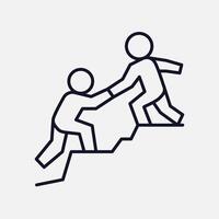 Assistant and Help Icon for Leadership Support vector