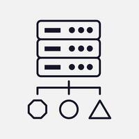 Server Size Volume Icon for Scalable Data Solutions vector