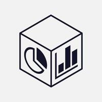 Comprehensive Data Analytics and Cloud Computing Icon vector
