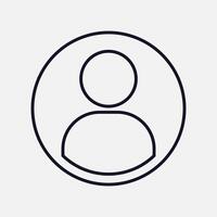 Person and User Profile Icon for Identity and Representation vector