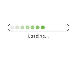 Collection Loading bar status icon. illustration. Set of loaded icons. Download progress. Donload or Upload. vector