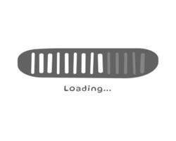 Loading bar status icon. illustration. loaded icons. Download progress. Donload or Upload. Hand-drawn sketch. vector