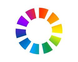 Loading bar status icon. illustration. loaded rainbow icons. Download progress. Donload or Upload. vector