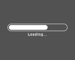 Loading bar status icon. illustration. loaded icons. Download progress. Donload or Upload. vector