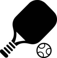 Pickleball Paddle and Ball vector