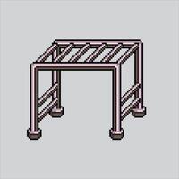 Pixel art illustration Children Monkey Bar. Pixelated Park Hanging Bar. Children Park Monkey Hanging Bar icon pixelated for the pixel art game and icon for website and game. old school retro. vector