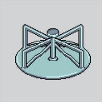 Pixel art illustration Children Merry Go Round. Pixelated Park round. Children Park Merry Go Round icon pixelated for the pixel art game and icon for website and game. old school retro. vector