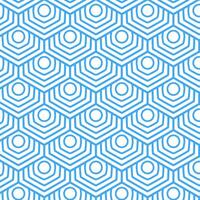 geometric blue line hexagon patterns abstract backgrounds, Modern line ornament textures. fabric element vector