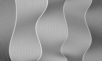 line art wavy abstract background vector