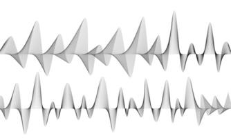 dual sound wave abstract background vector