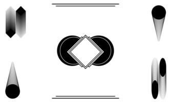 line art monochrome abstract background black and white color vector