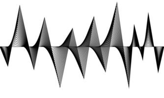 sound wave abstract background black and white vector