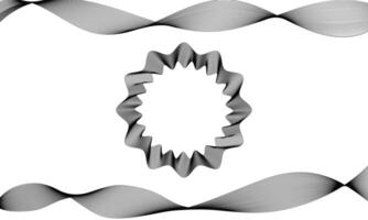 black and white line art wavy abstract background vector