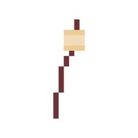 marshmallow pixel art for your needs vector