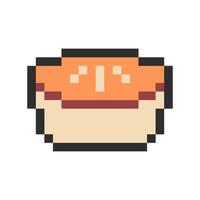 pie cake pixel art for your needs vector