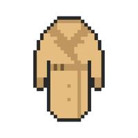 trench coat pixel art for your needs vector