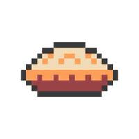 pie cake pixel art for your needs vector