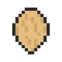 nutmeg pixel art for your needs vector