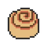 cinnamon rolls pixel art for your needs vector