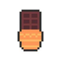 chocolate bar pixel art for your needs vector