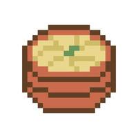 porridge pixel art for your needs vector