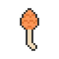 mushroom pixel art for your needs vector