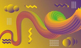 abstract 3D wavy background. creative modern design for Digital technology, innovation, business concept vector