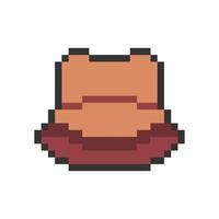 bucket hat pixel art for your needs vector