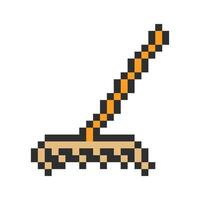 rake pixel art for your needs vector