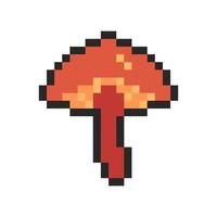 mushroom pixel art for your needs vector