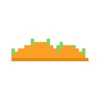 autumn terrain pixel art for your needs vector