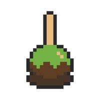 apple chocolate pixel art for your needs vector