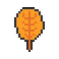 autumn leaf pixel art for your needs vector