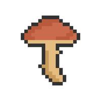 mushroom pixel art for your needs vector
