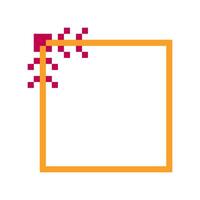 border pixel art for your needs vector