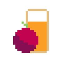 apple juice pixel art for your needs vector