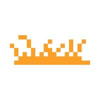 autumn terrain pixel art for your needs vector