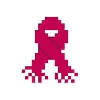 red shawl pixel art for your needs vector
