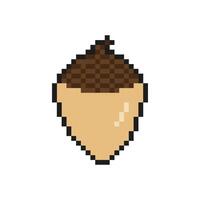 acorn pixel art for your needs vector