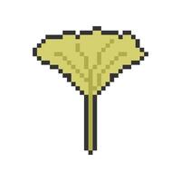 green leaf pixel art for your needs vector