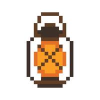 lantern pixel art for your needs vector