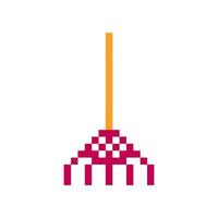 rake pixel art for your needs vector