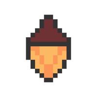 acorn pixel art for your needs vector