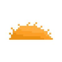 autumn terrain pixel art for your needs vector