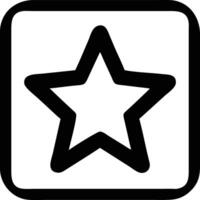 Artwork of star in a square vector