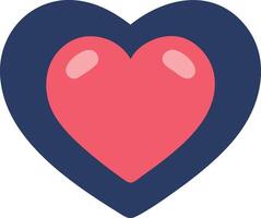 Artwork of red heart in a heart vector